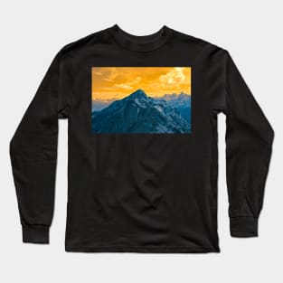 Mountain landscape Switzerland Yellow / Swiss Artwork Photography Long Sleeve T-Shirt